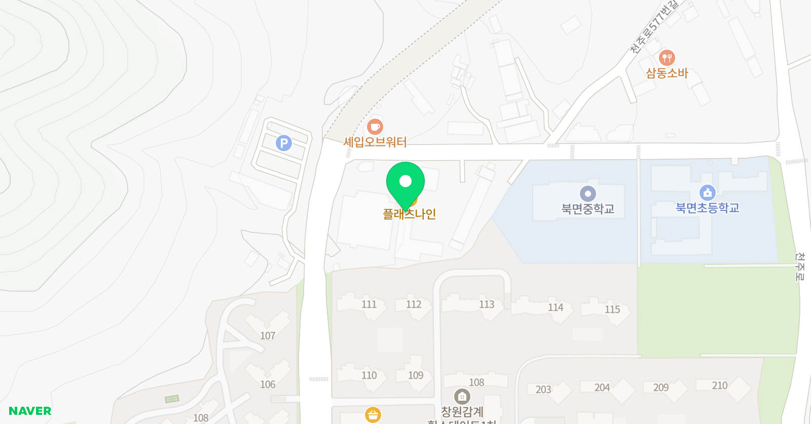 위어스 축구교실 북면점 위치