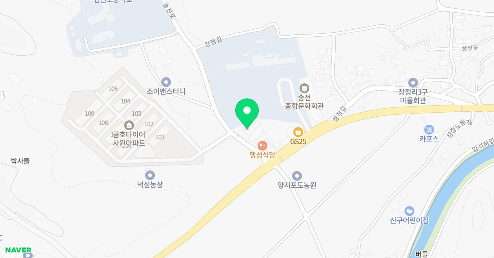 튼튼영어마스터클럽 곡성점 위치