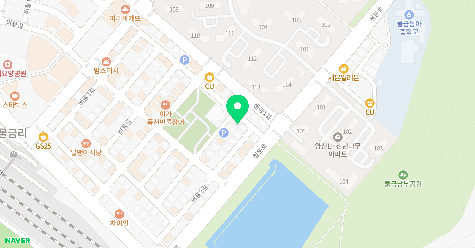 재능스스로교실 양산물금가양초점 위치