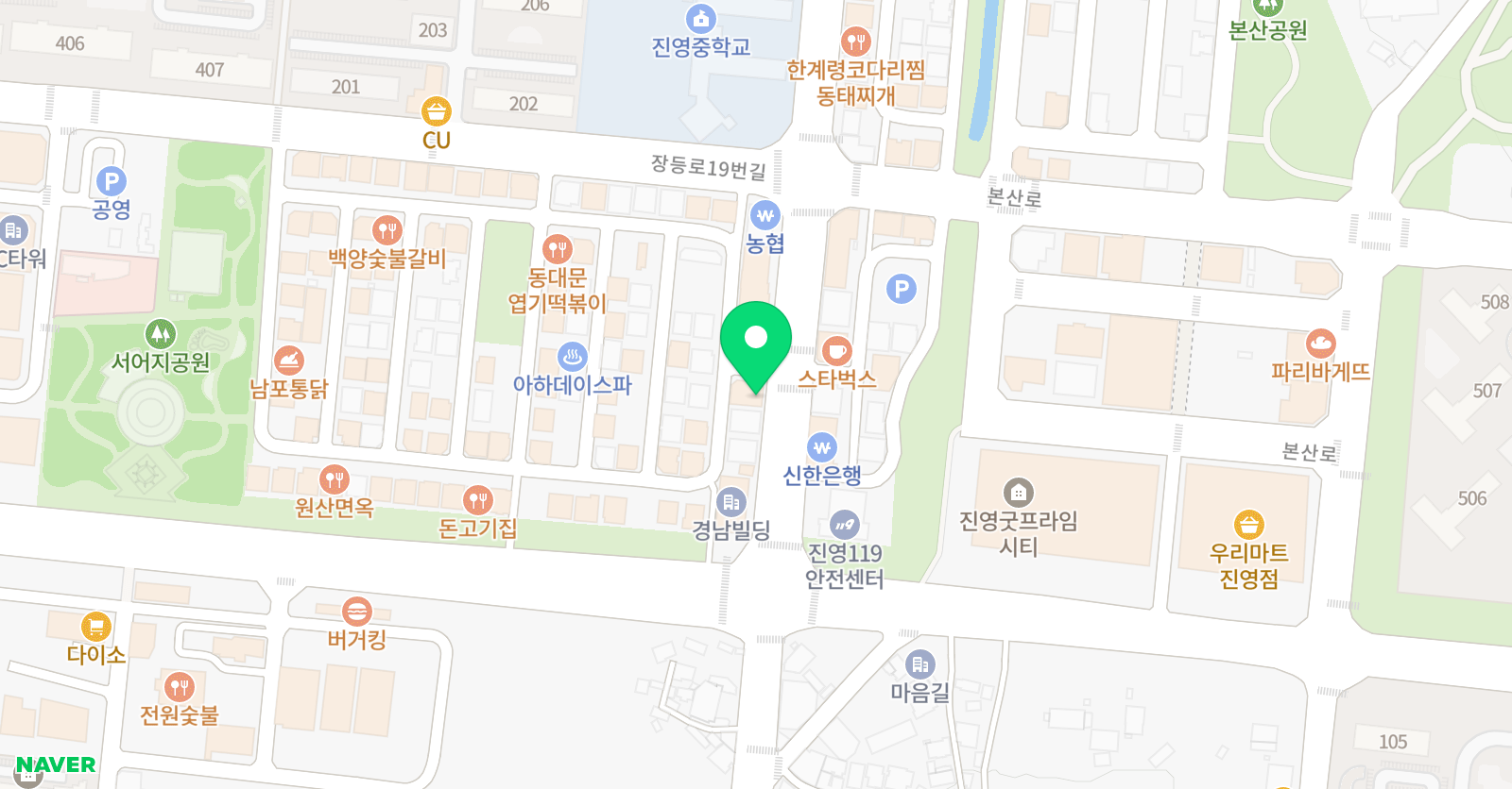 M&J 음악학원 위치
