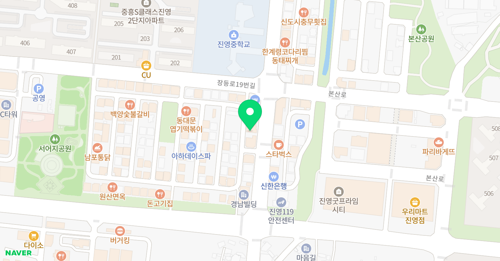 어린음악대 금병원 위치