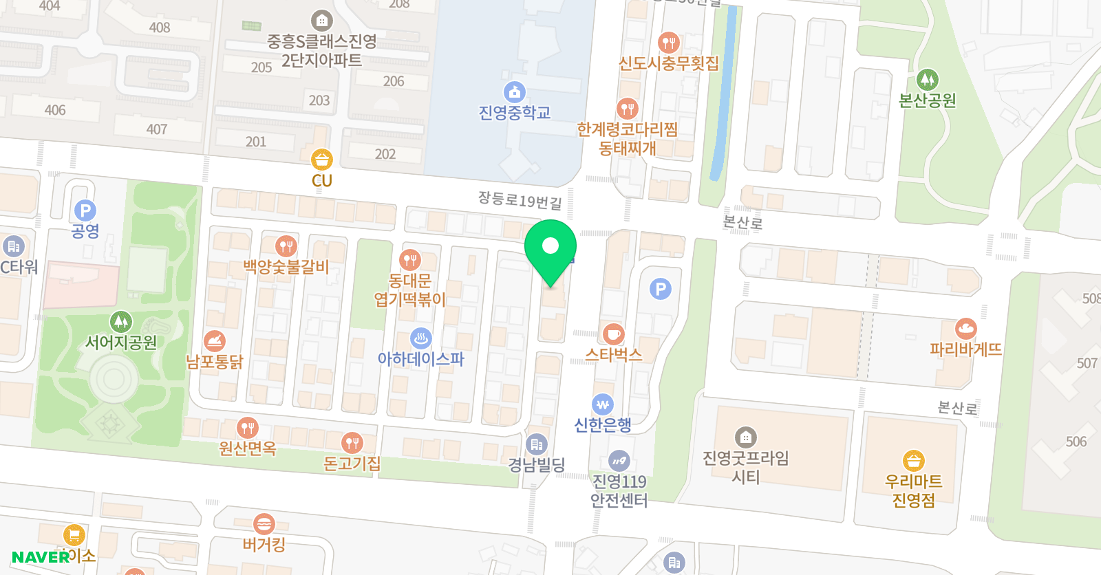 에스크 배움학원 위치