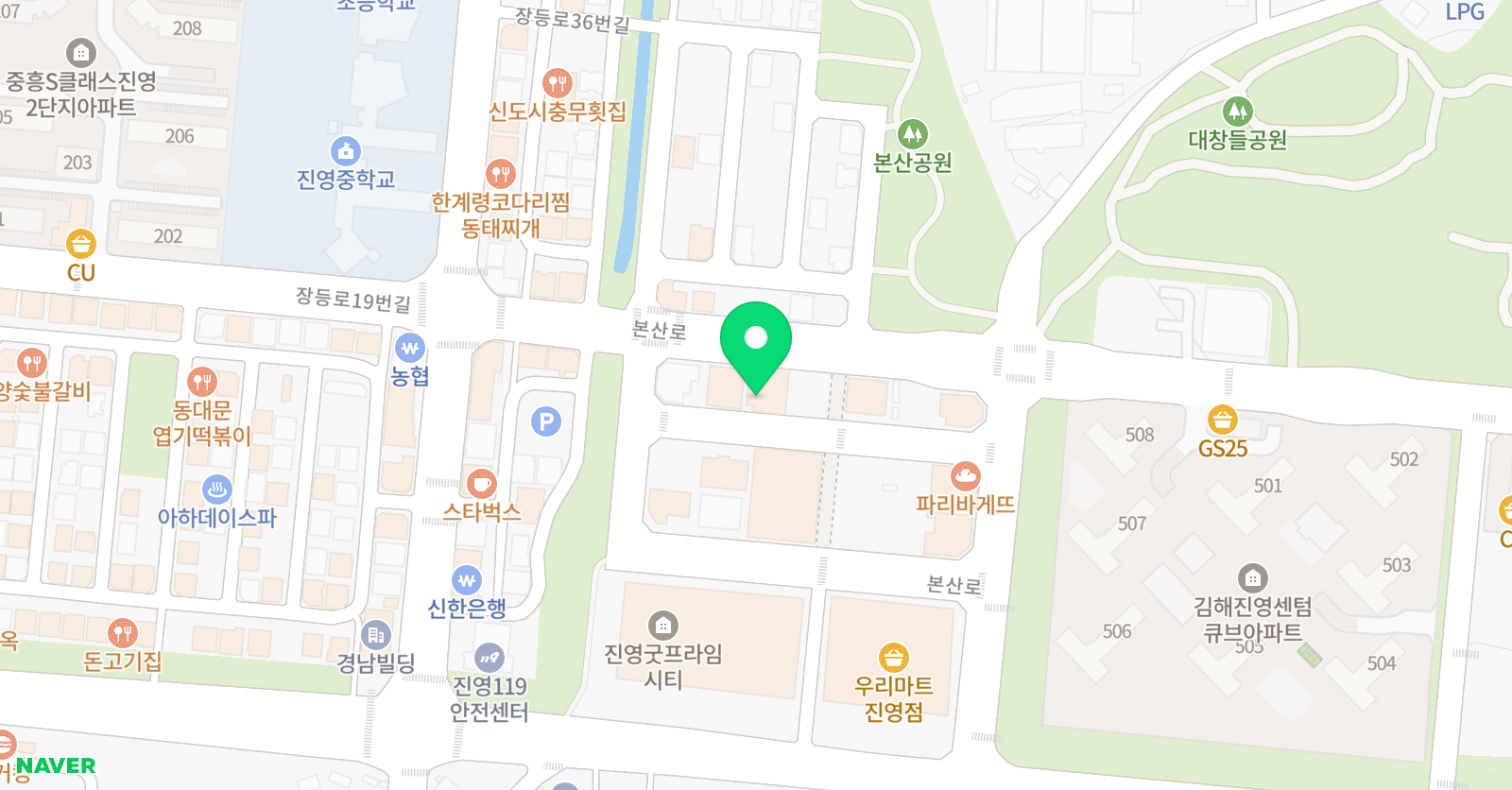 MTA 태권도 김해진영점 위치