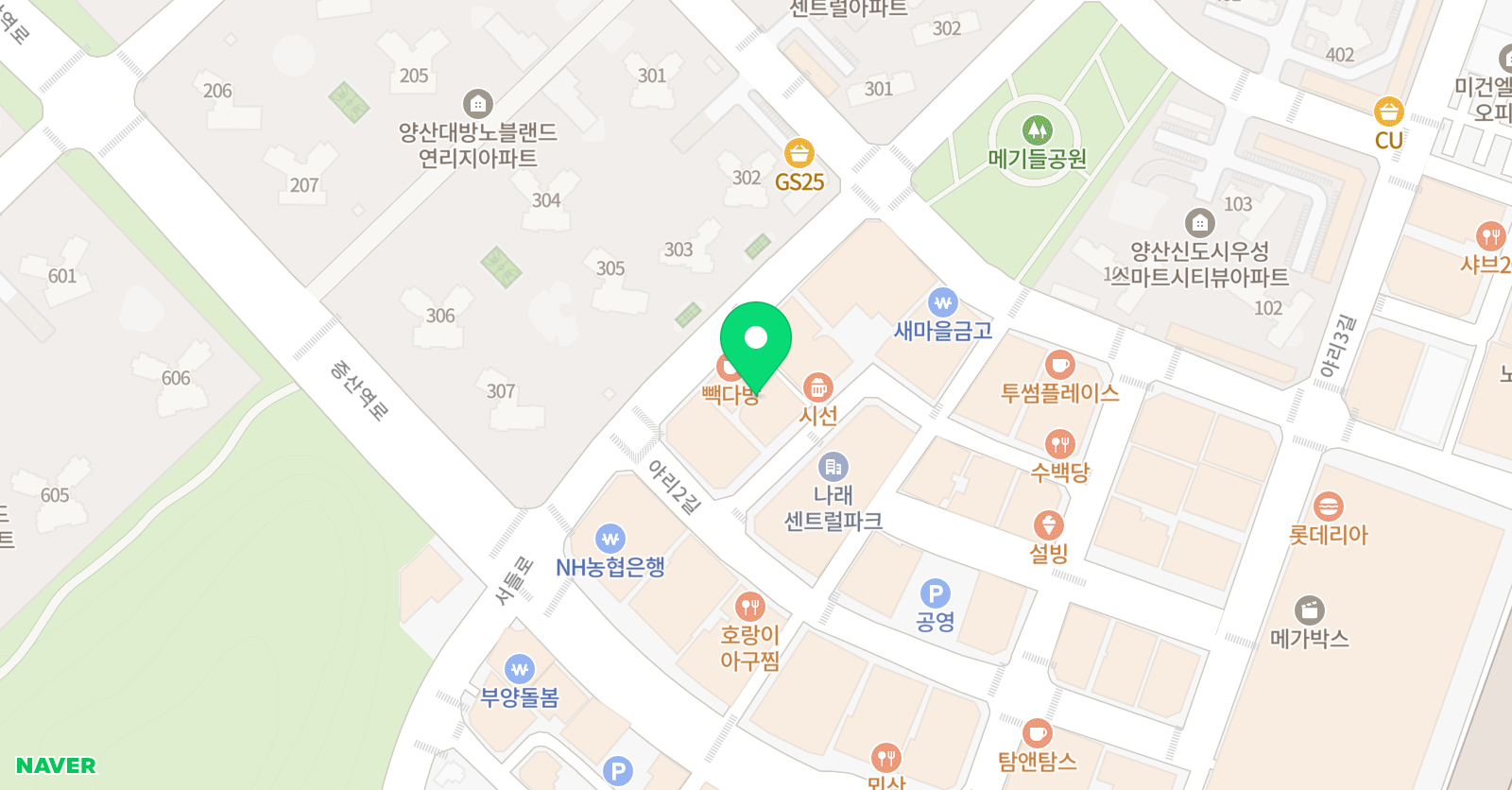 널위한수학학원 위치