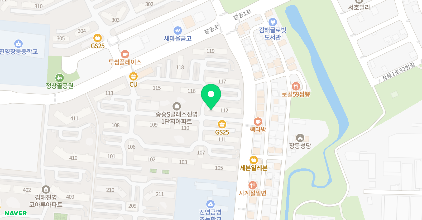 뮤엠 영어 중흥NEST 위치
