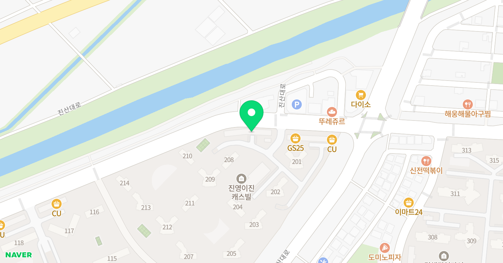 이진 음악학원 위치