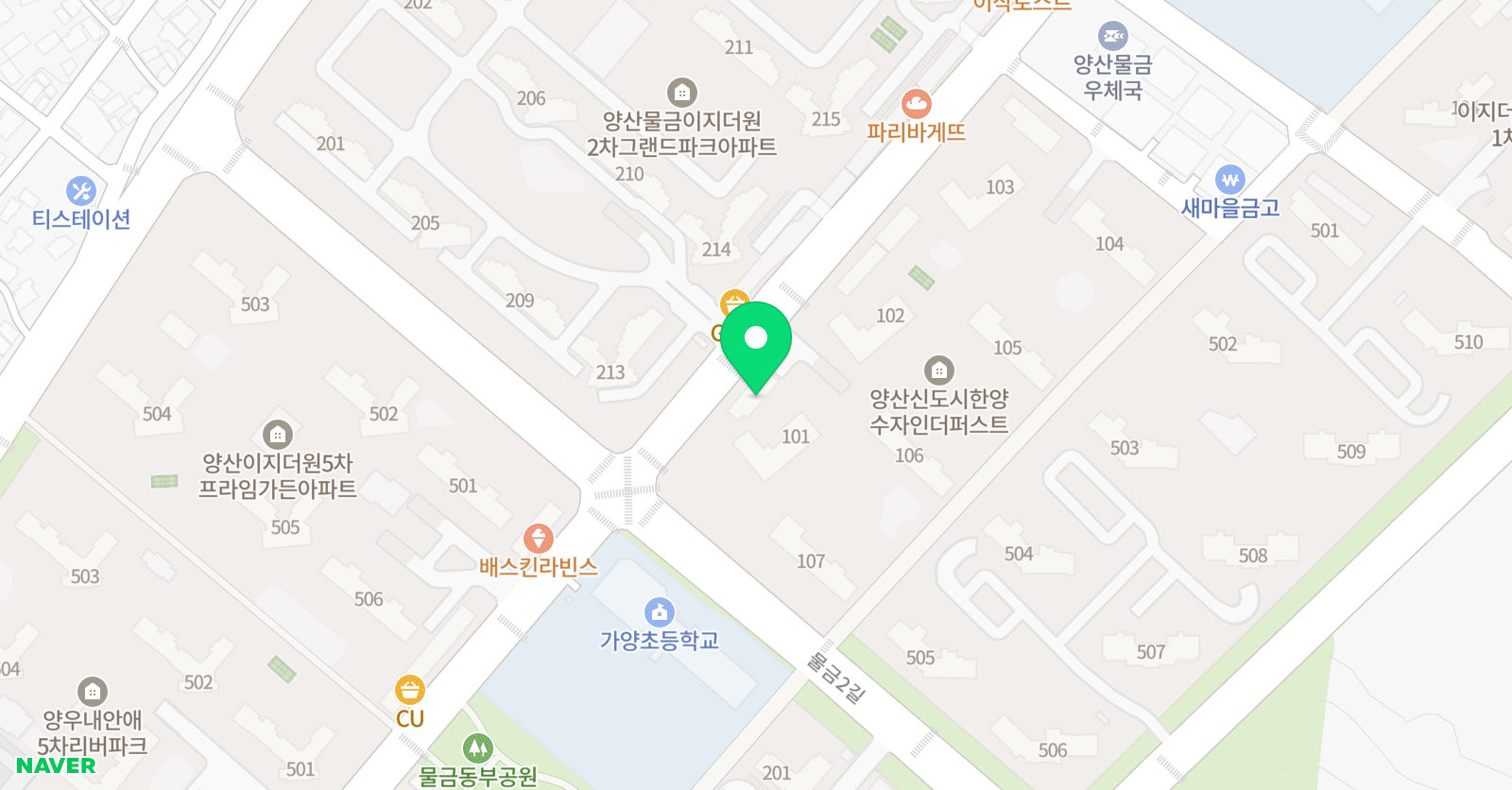 해오름 수학교습소 위치