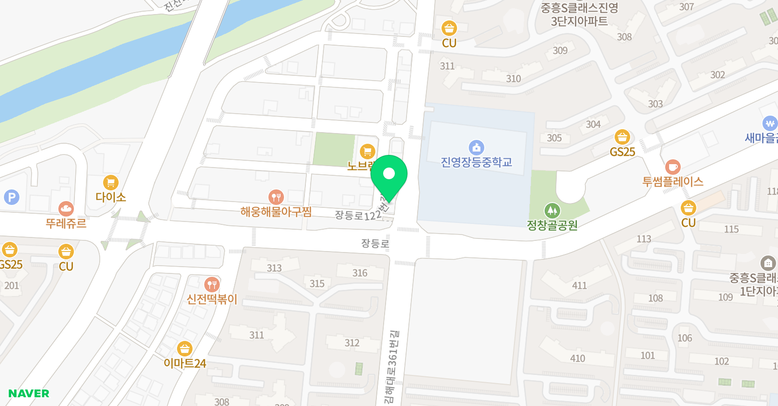 셀파우등생교실 진영선화쌤교실 위치