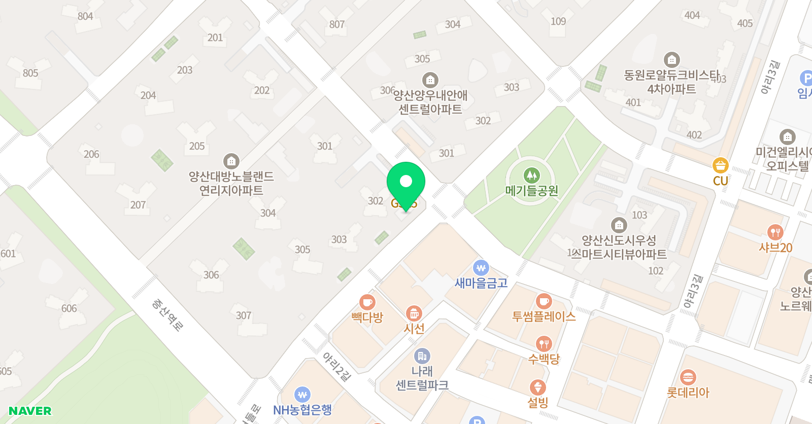 증산수학학원 강선생학원 위치