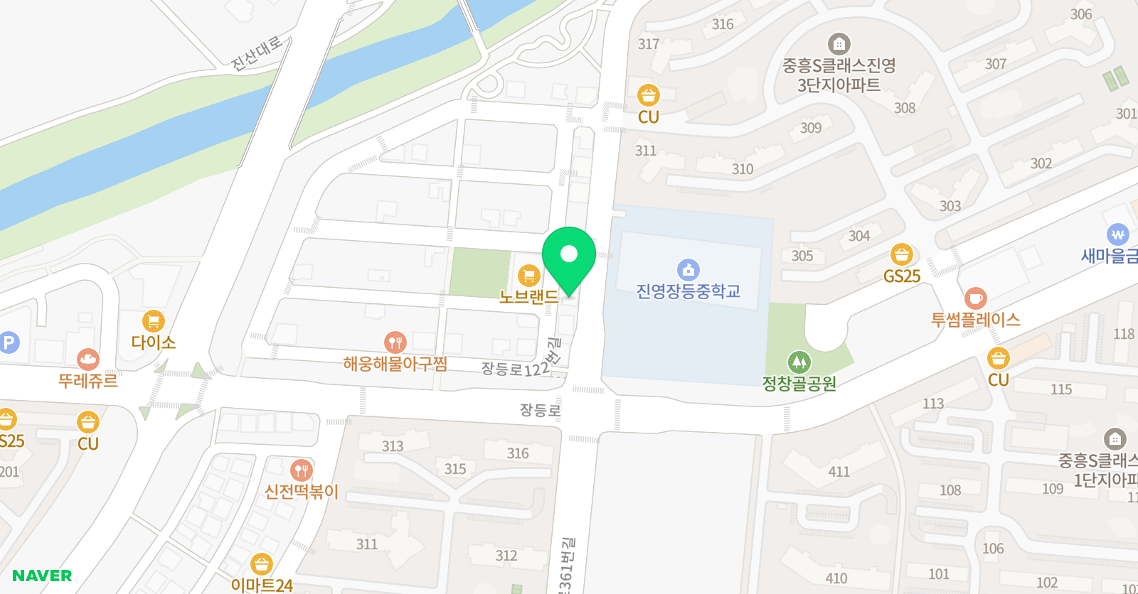 미래엔 영어장등초중점영어교습소 위치
