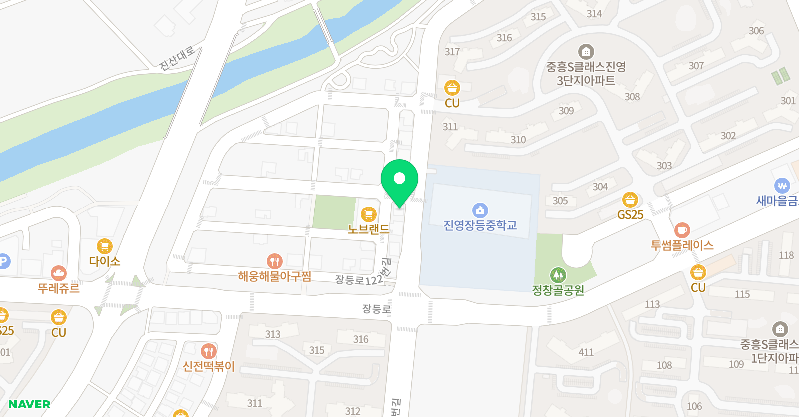 루미북클럽 진영 장등센터 위치