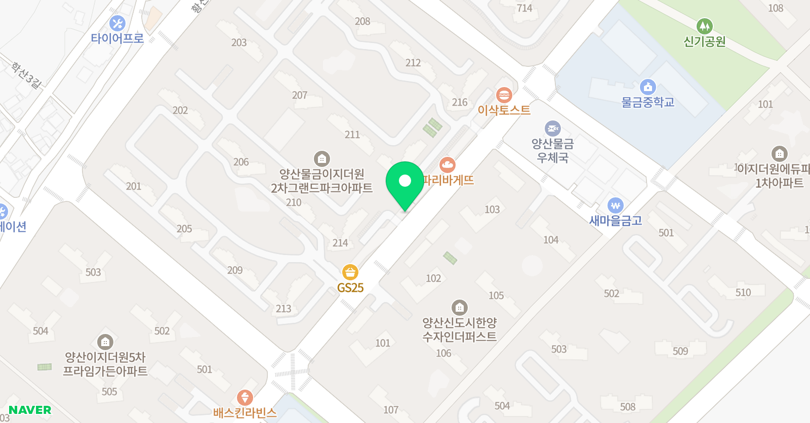 꿈을그리다 미술교습소 위치