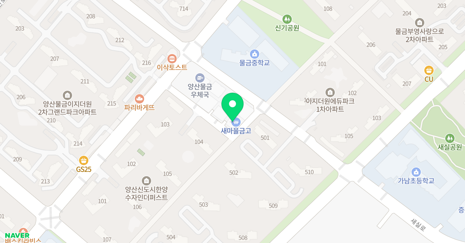 MBA가촌코리아태권도장 위치