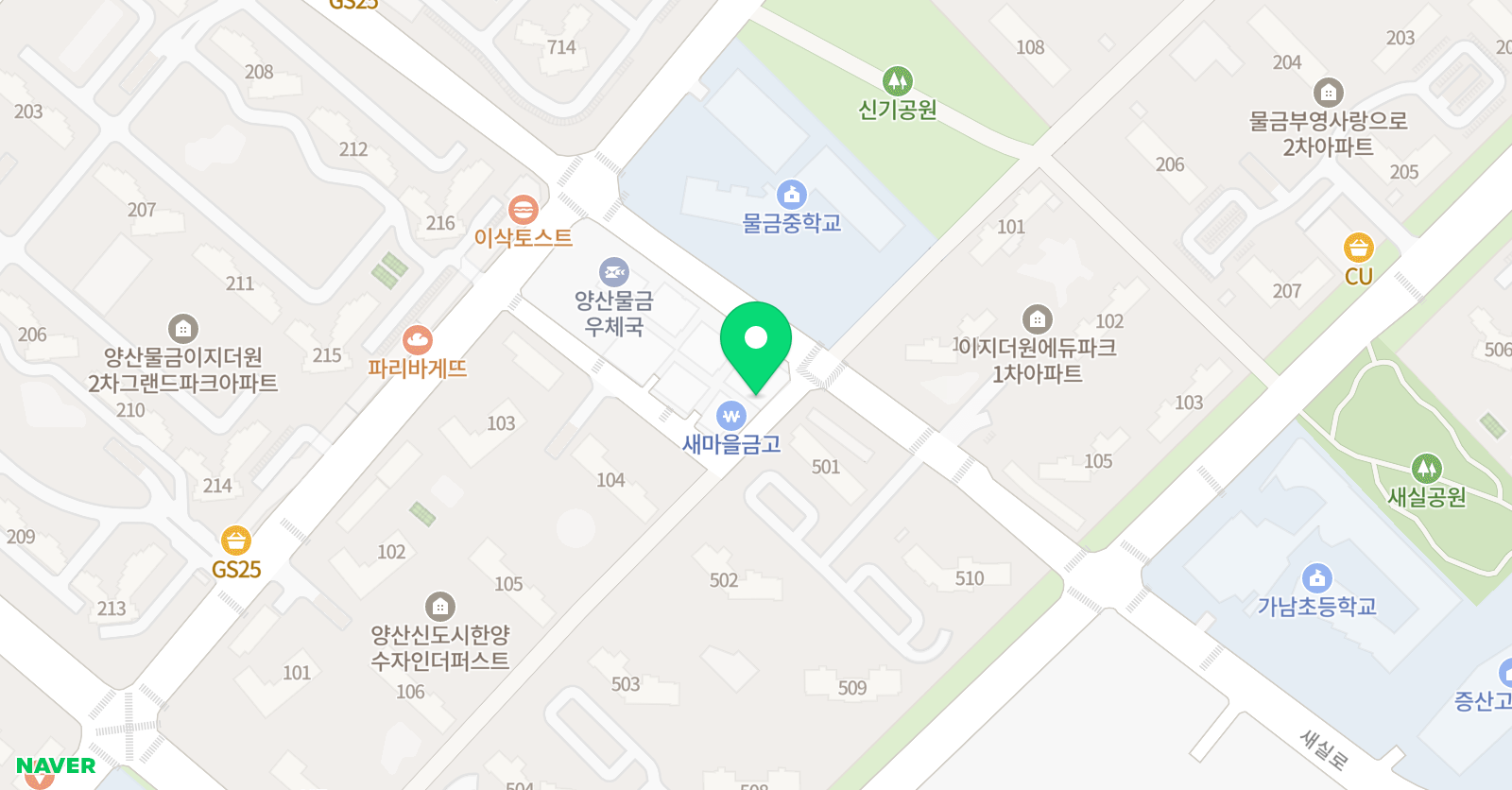 퍼스트수학학원 위치