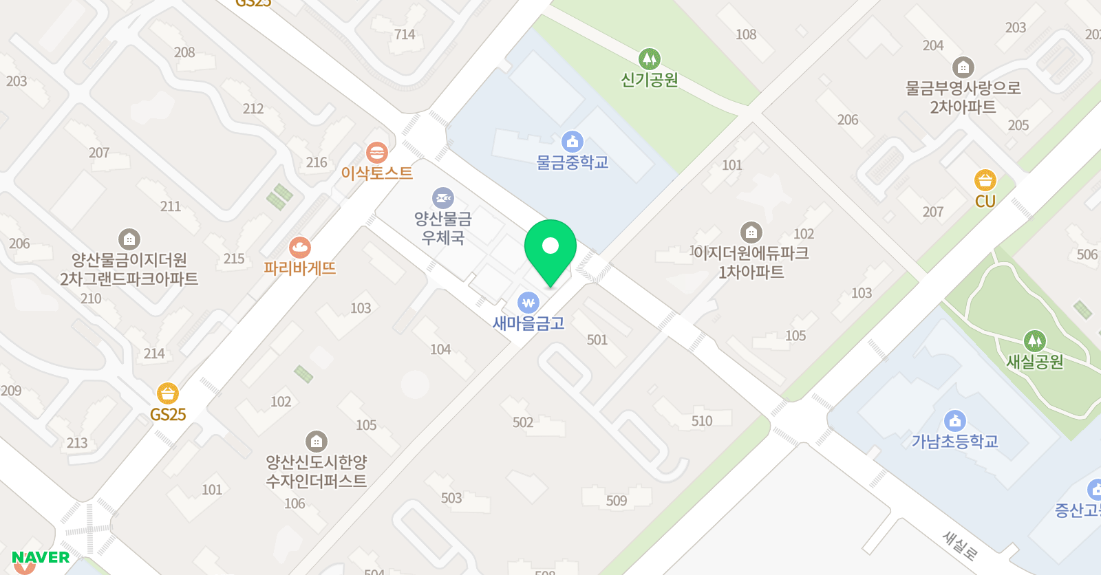 리드인 양산가양초점 위치