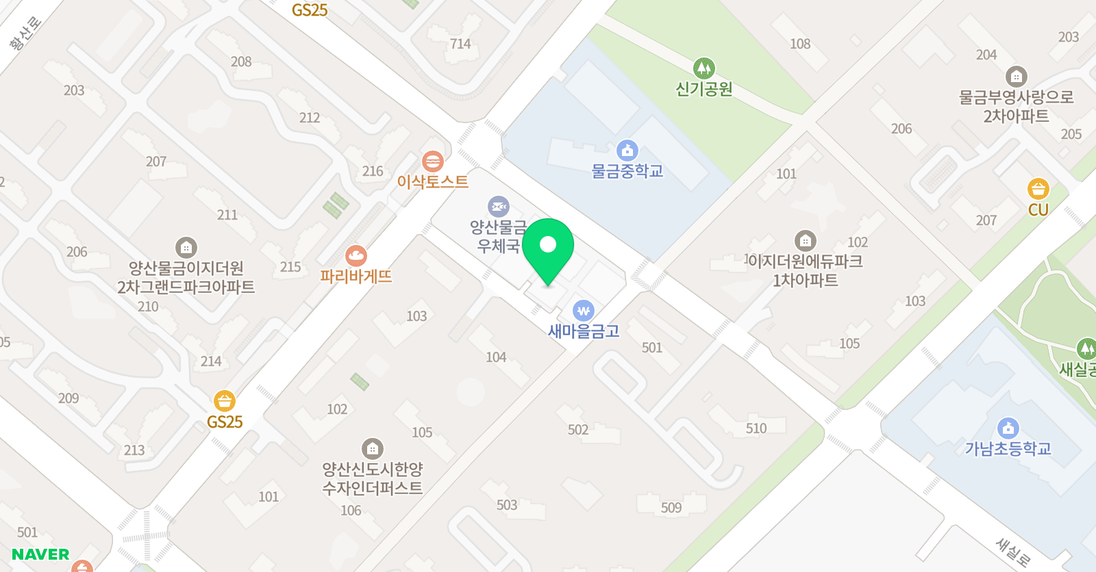 3M수학전문학원 위치