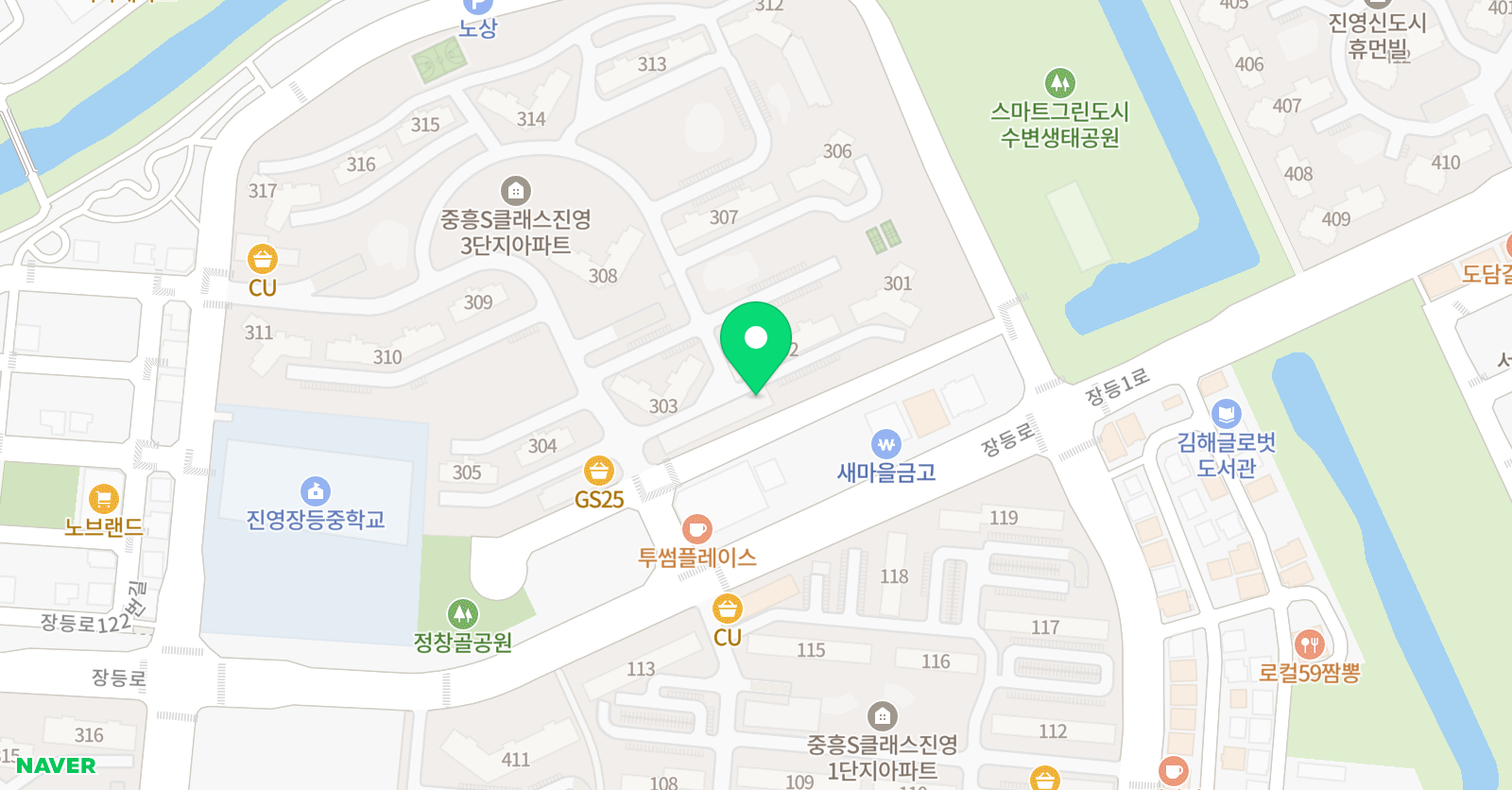 해봄수학, 몬스터매스 진영장등점 위치