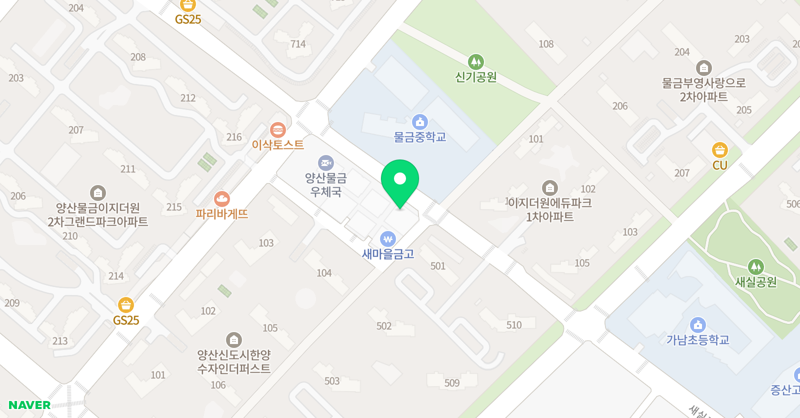 염박사 영수학원 위치
