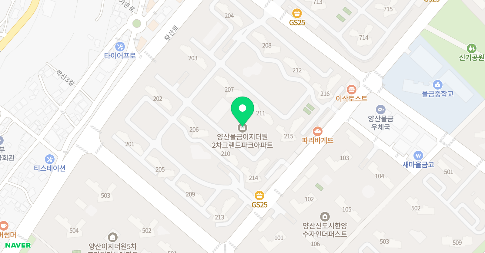 기탄사고력교실 물금이지2차점 위치