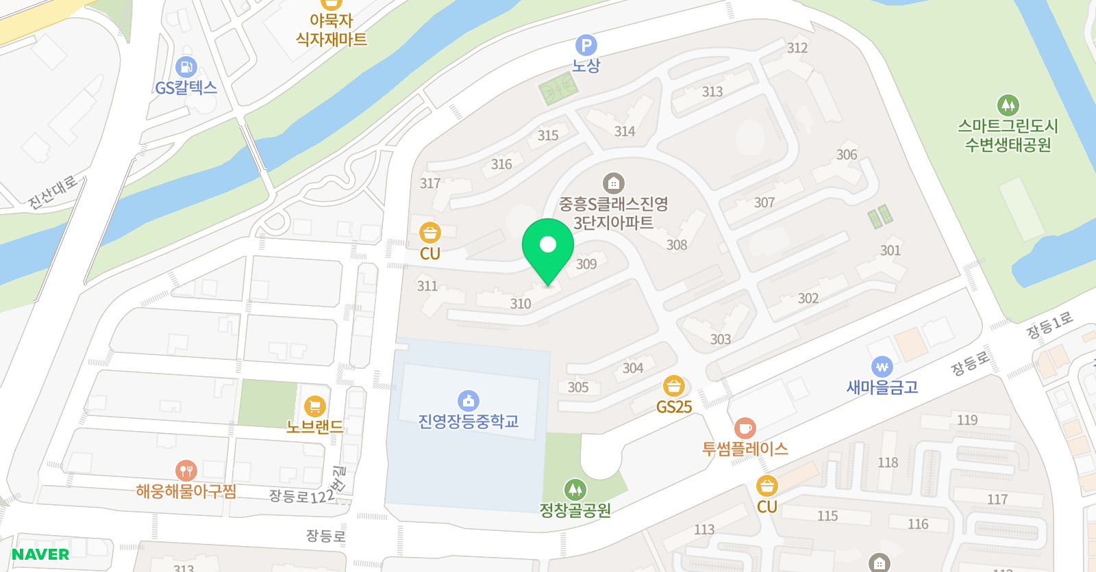 빨간펜 수학의달인 김해진영리버티점 위치