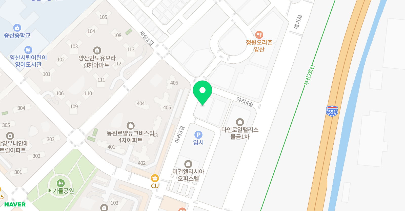 양산 유나이티드 FC 축구센터 위치