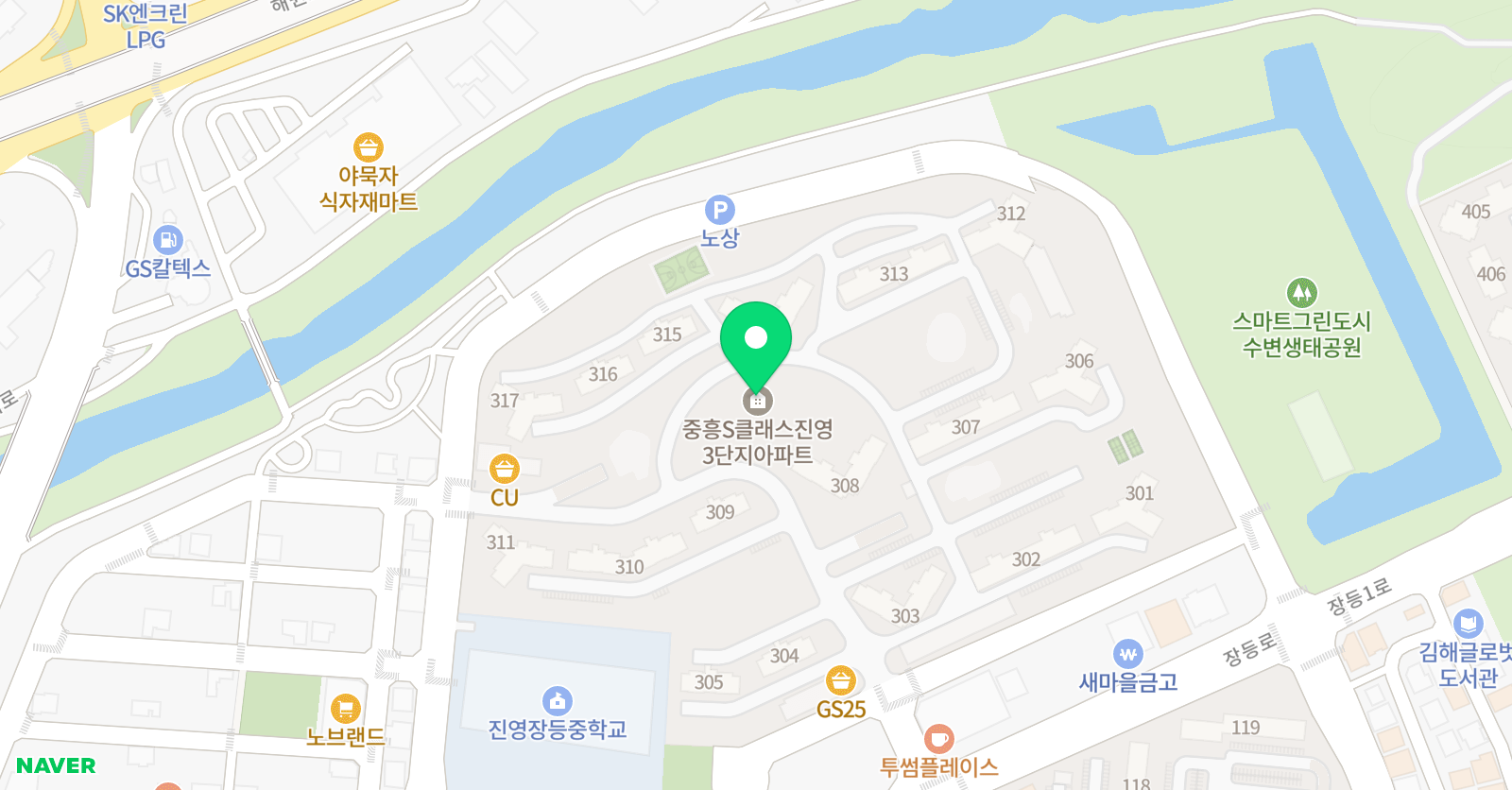아소비 학습학원 김해 진영리버티점 위치