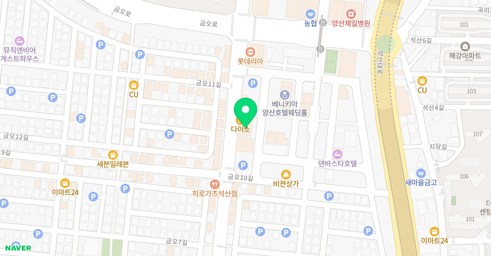 동아대하이태권도 위치
