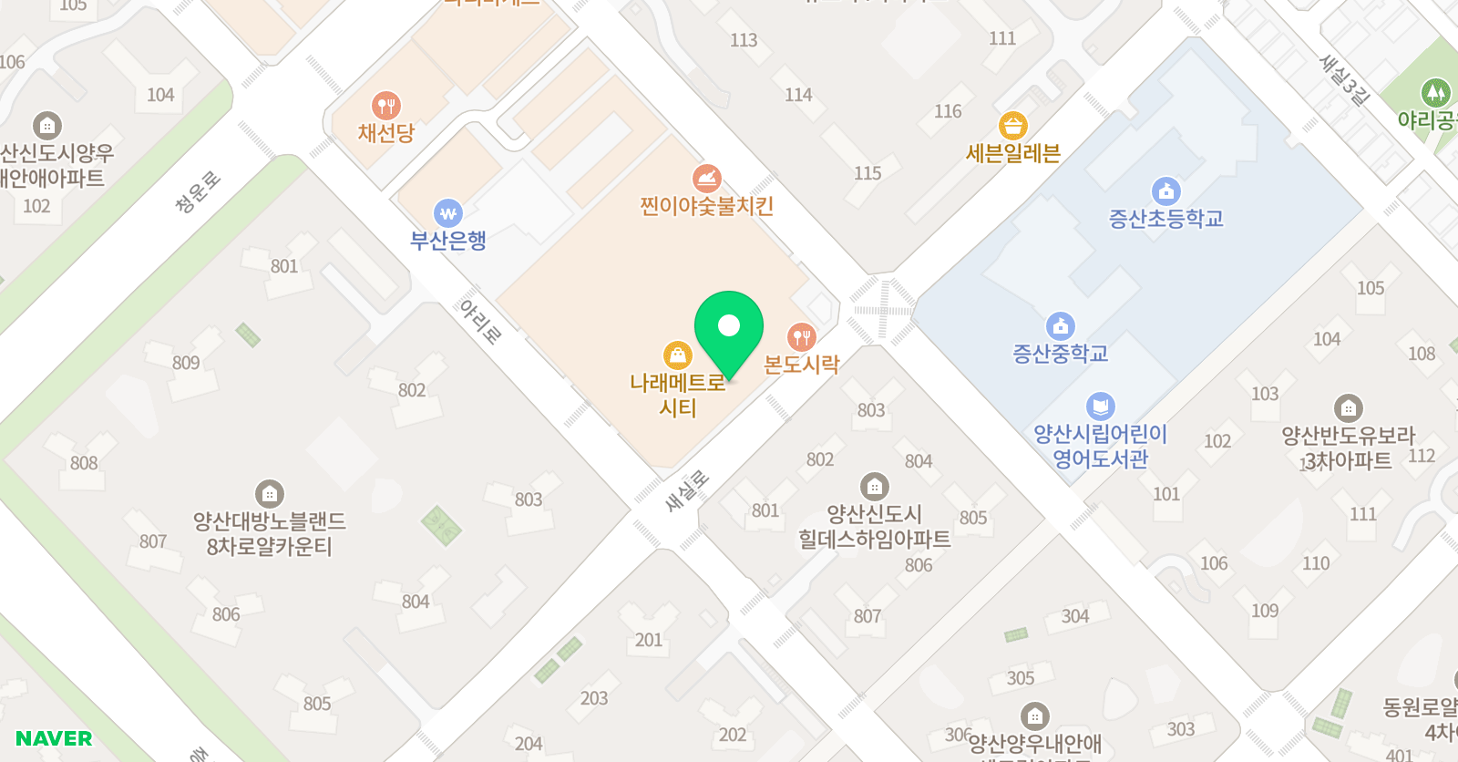 윤선생IGSE아카데미 IGSE아카데미 양산증산학원 위치