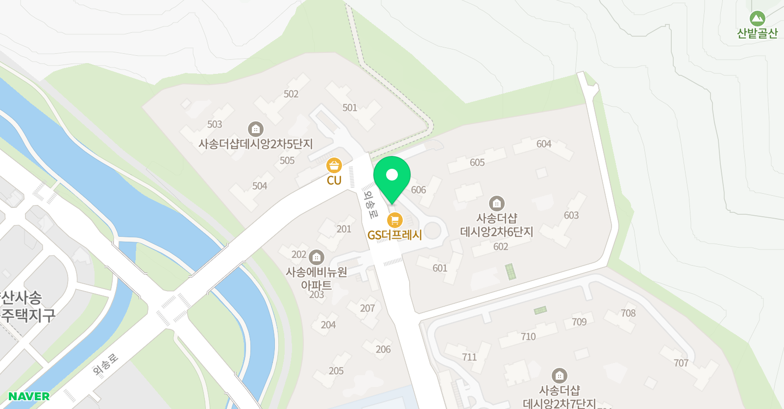 아소비 양산 사송2차1점 위치