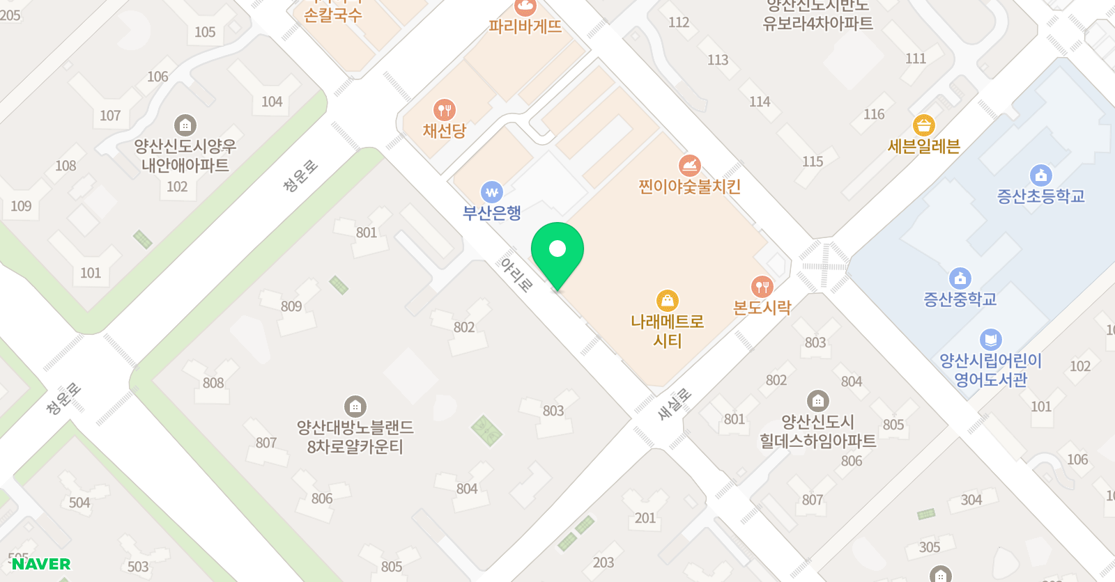 참 수학학원 위치