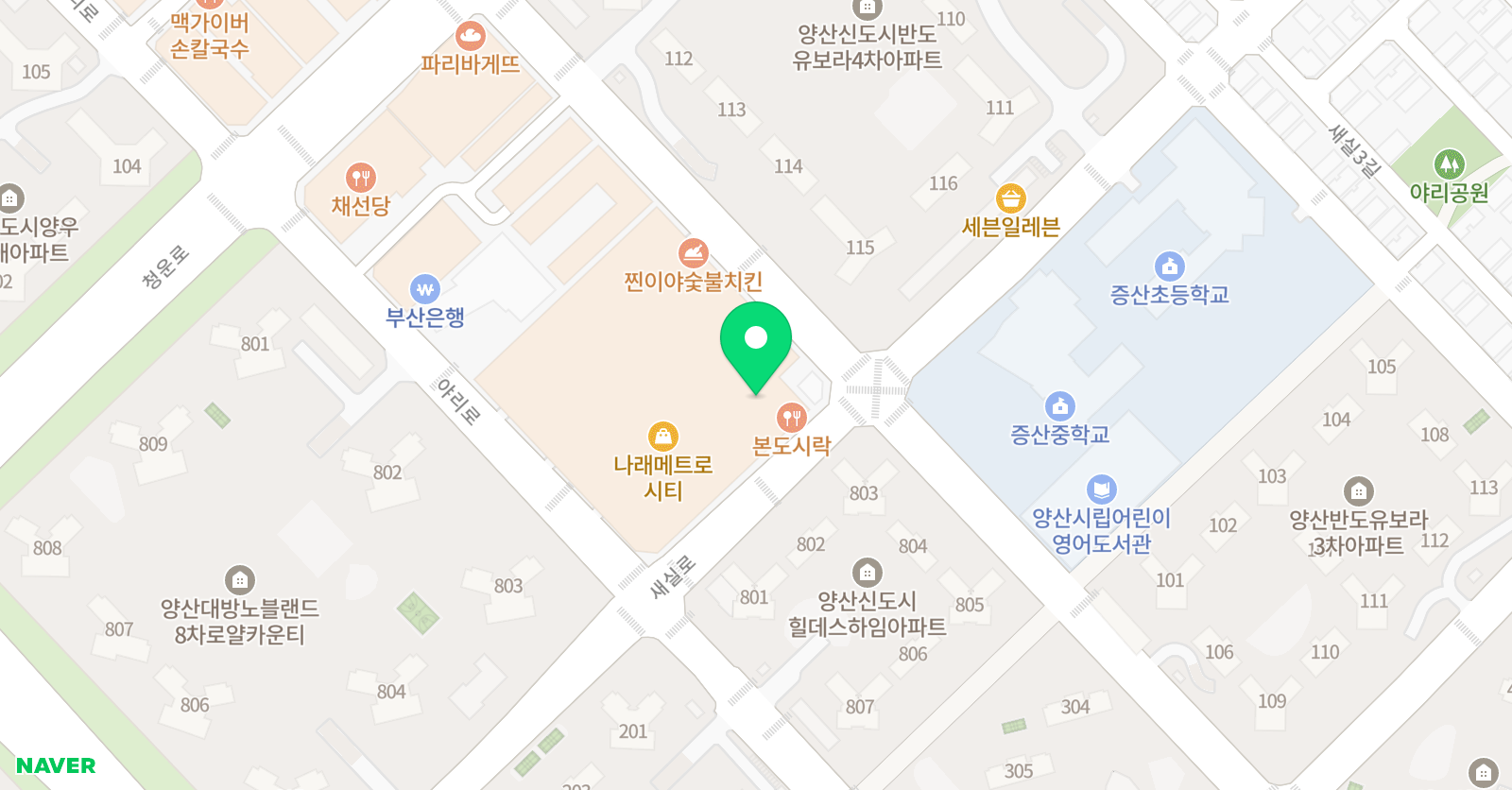 크러쉬 영어전문학원 위치