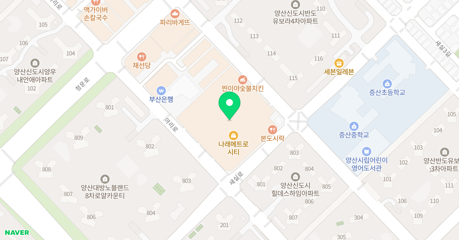 눈높이러닝센터 증산학원 위치