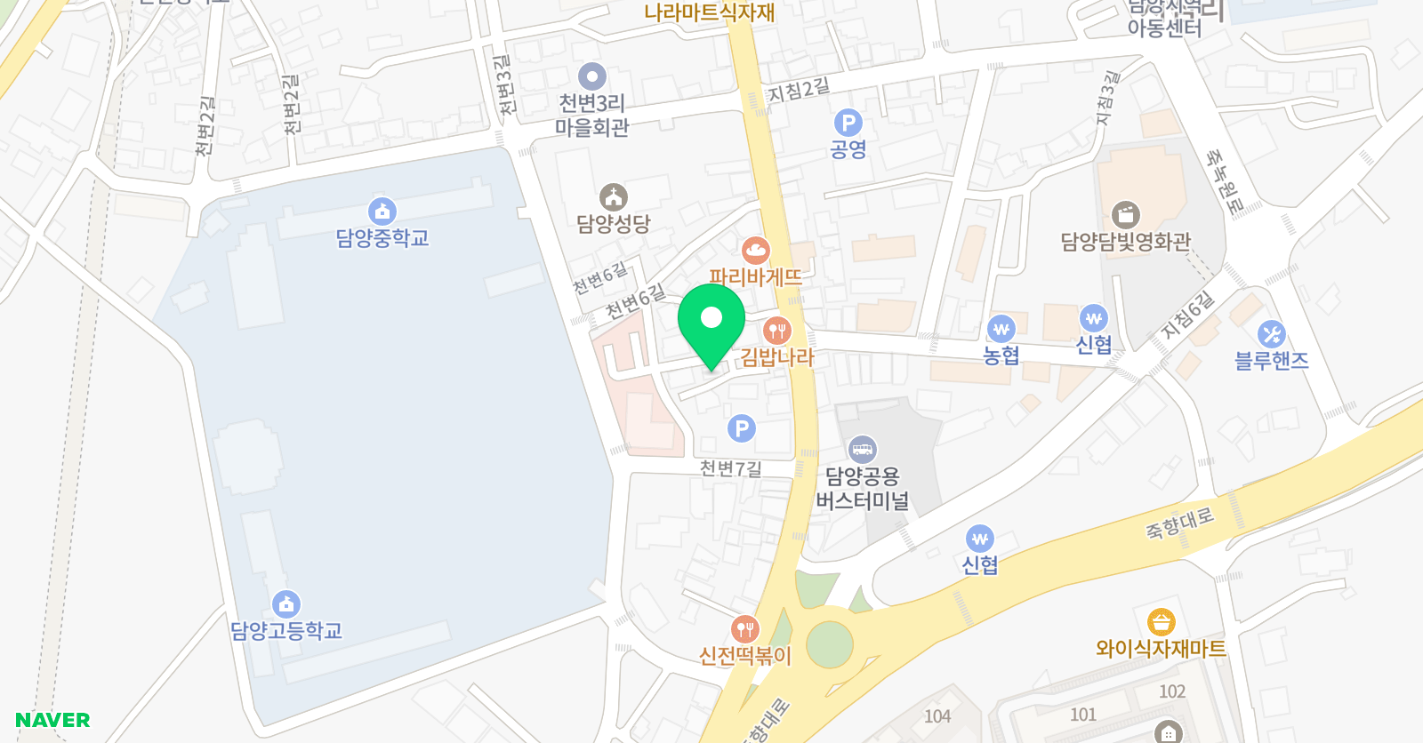 위너스 영어학원 위치