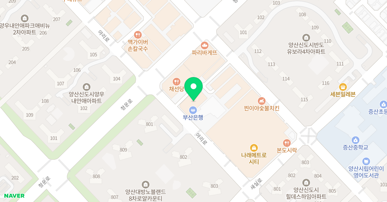 아이펀즈미술학원 위치