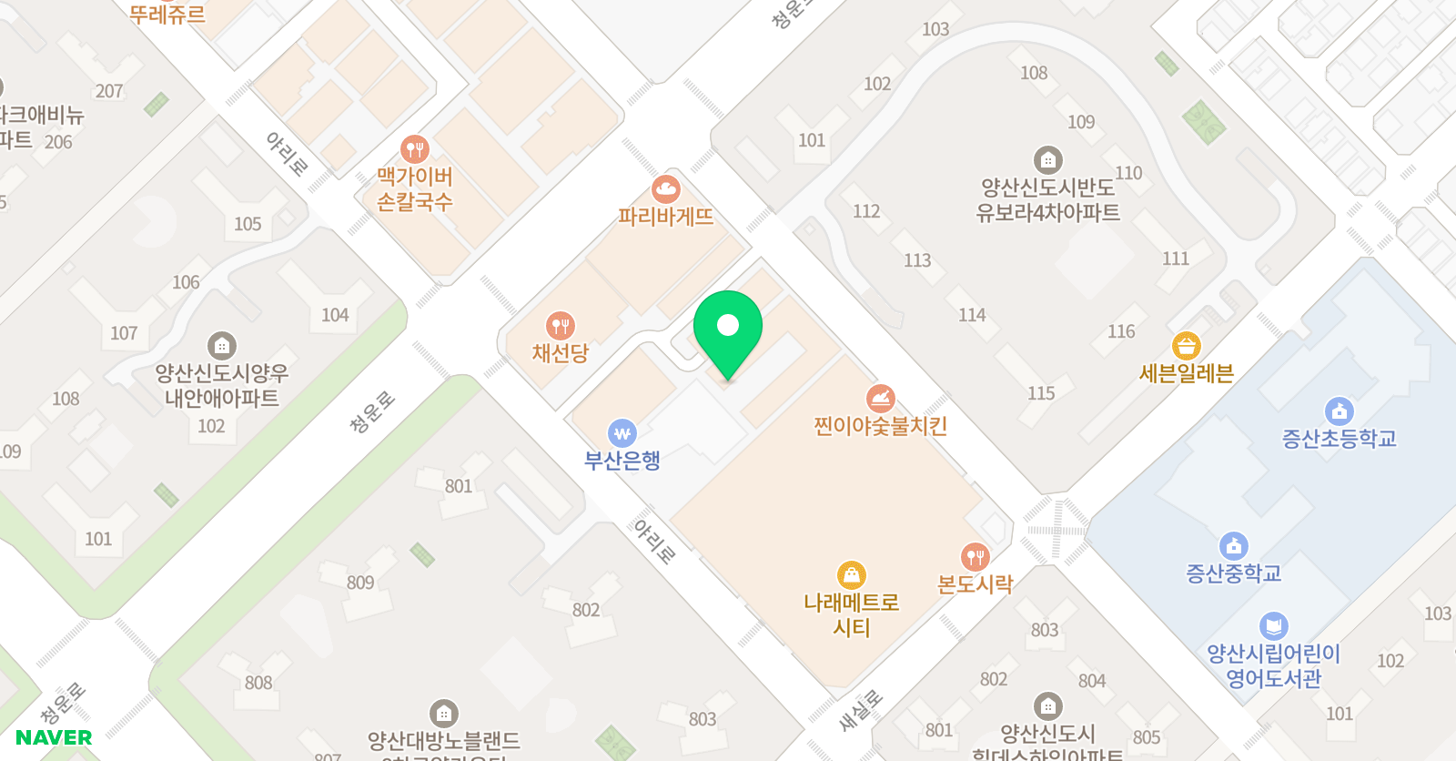 노블 영어학원 위치
