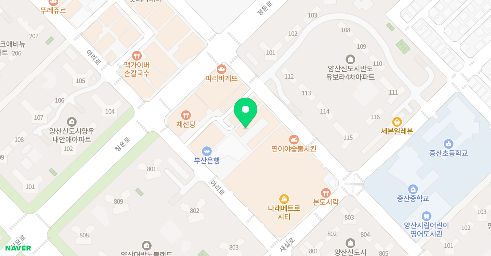 플라톤독서토론논술 양산증산슬기로운논술교습소 위치