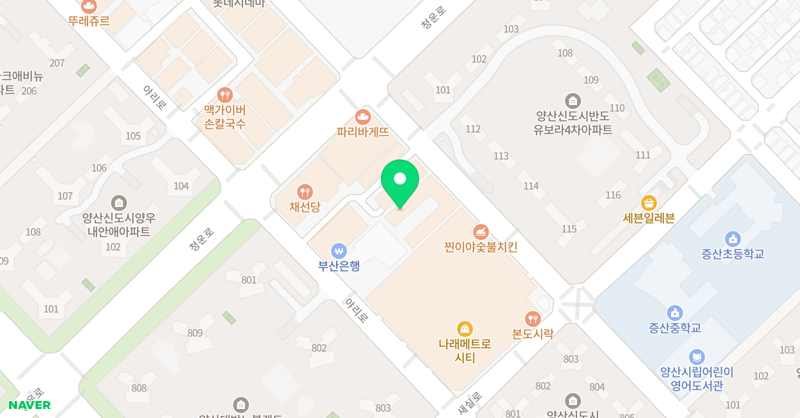 노블 수학학원 위치