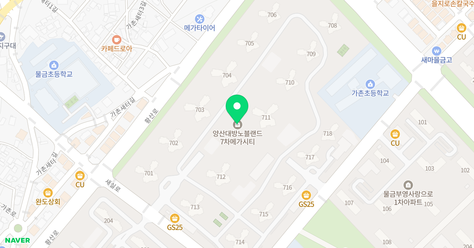 용인대 크는나무 태권도장 위치