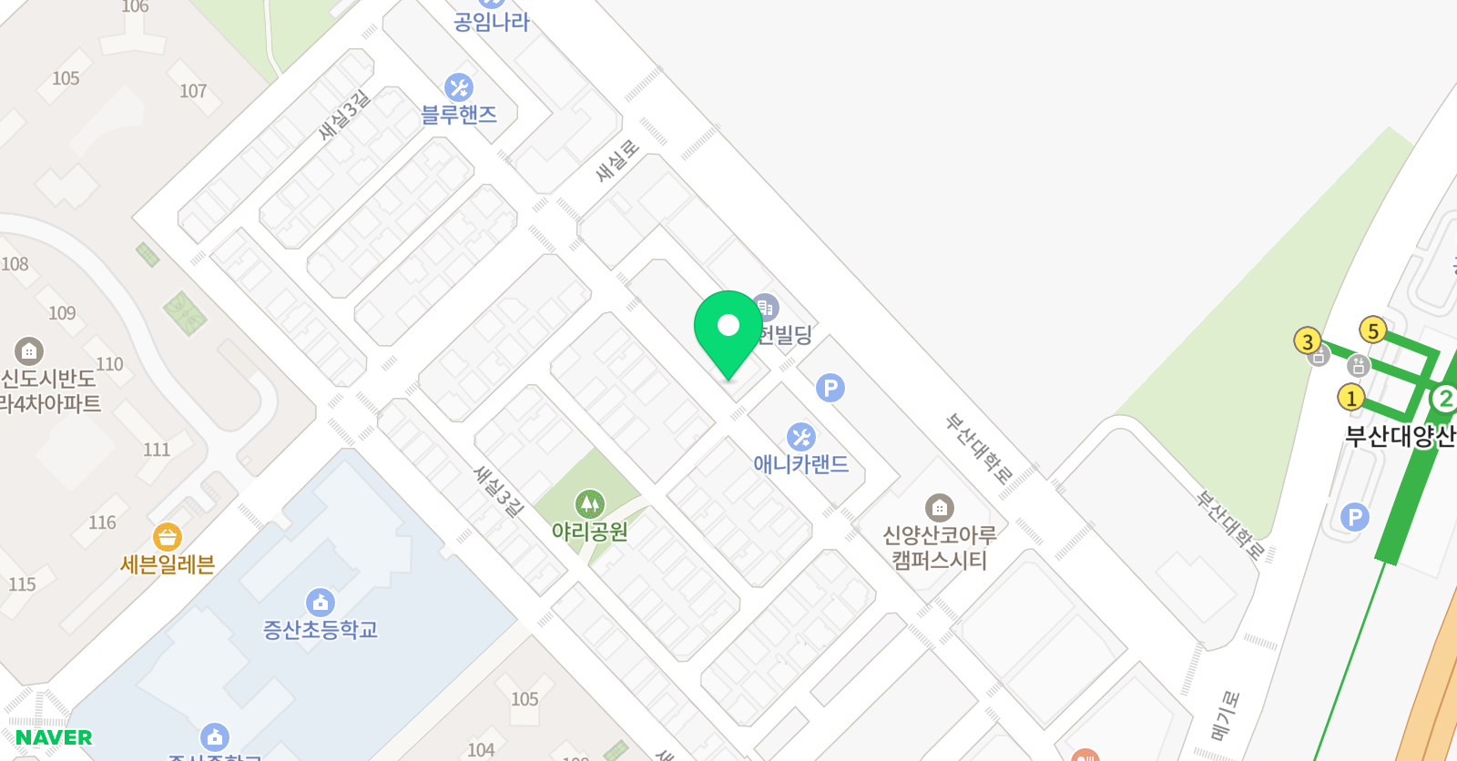 아이원아카데미 학원 위치