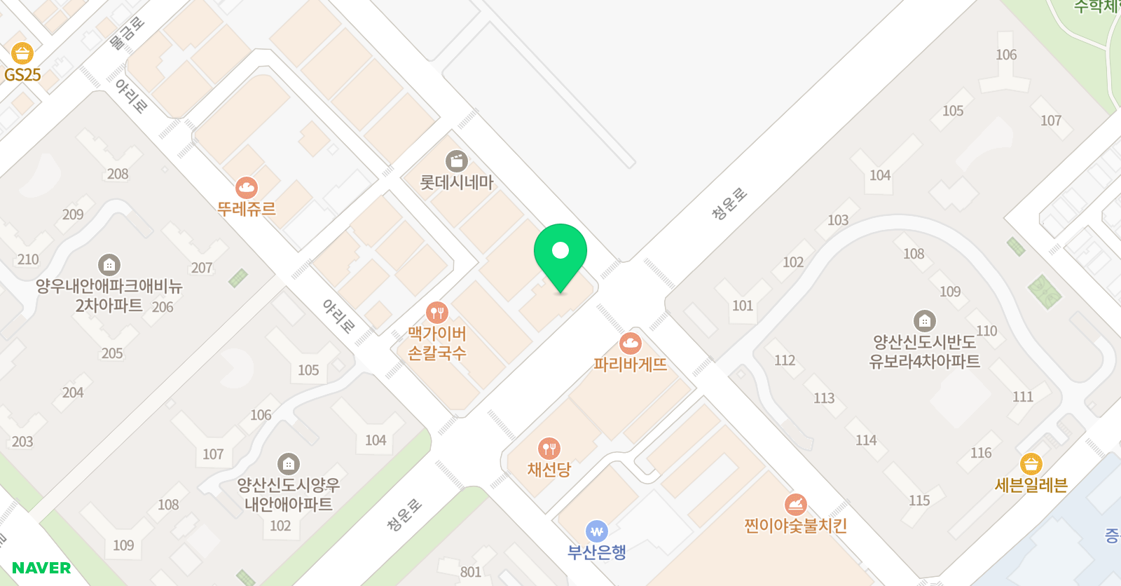 소마사고력 수학학원 양산점 위치