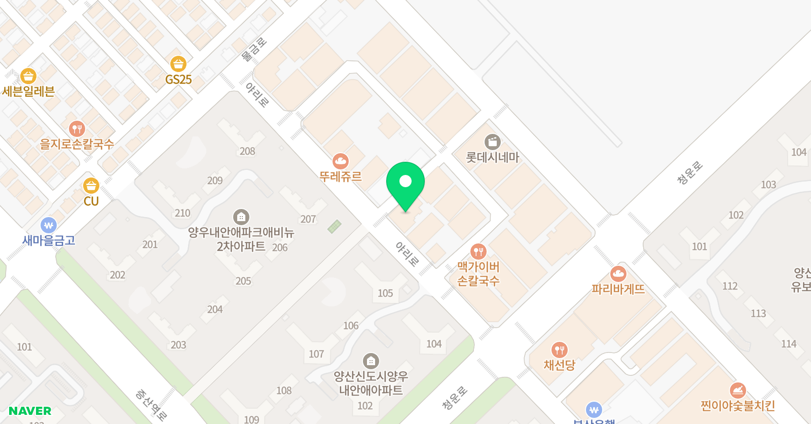 포쌤영재센터학원 위치