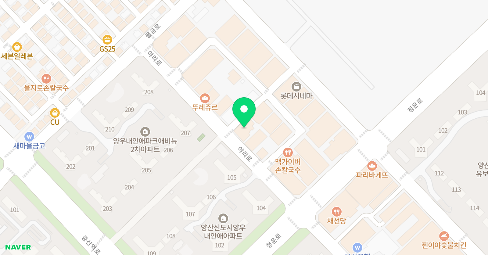 슈퍼키즈 성장센터 양산점 위치