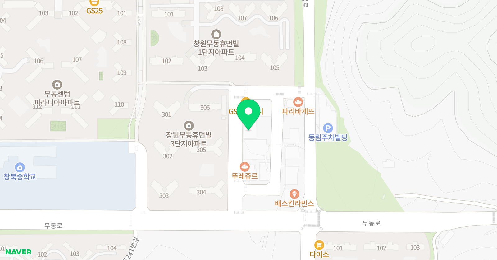 스마트해법 수학 무동학원 위치