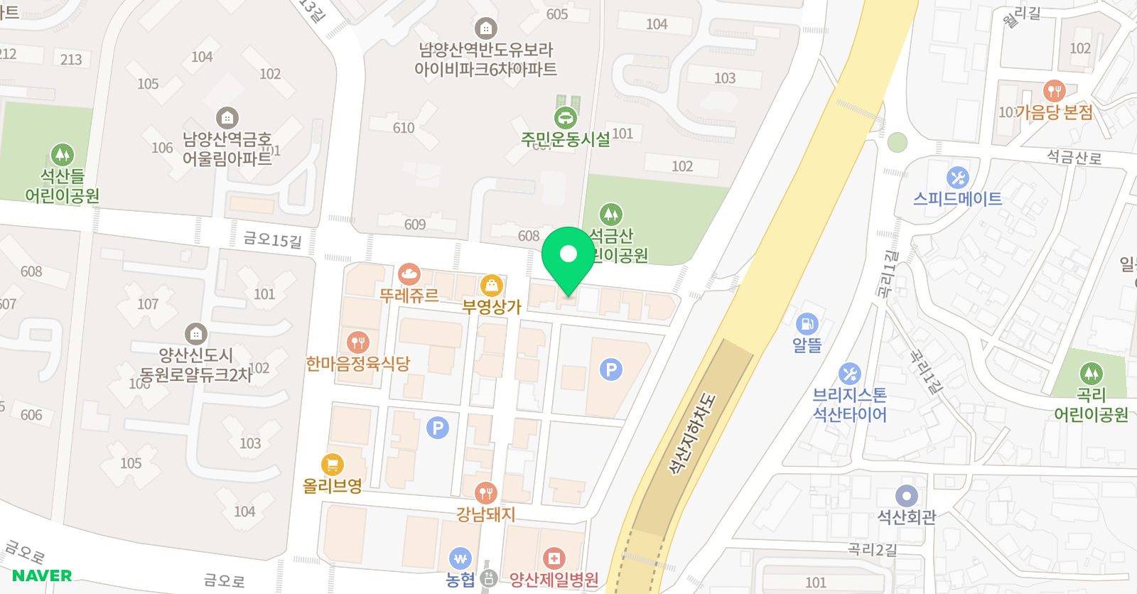 창의융합 수학논술학원 위치