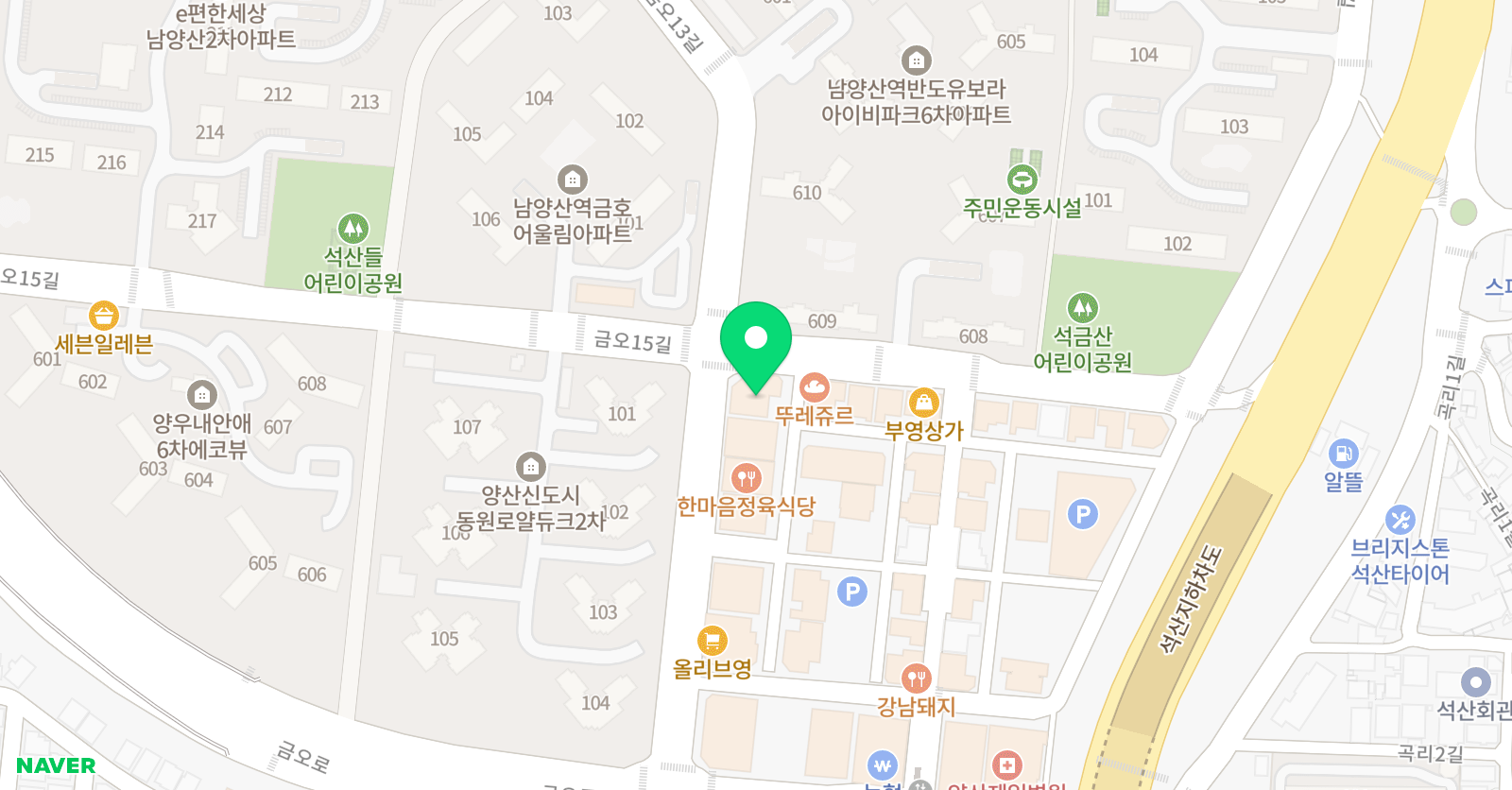 더엠 수학학원 위치
