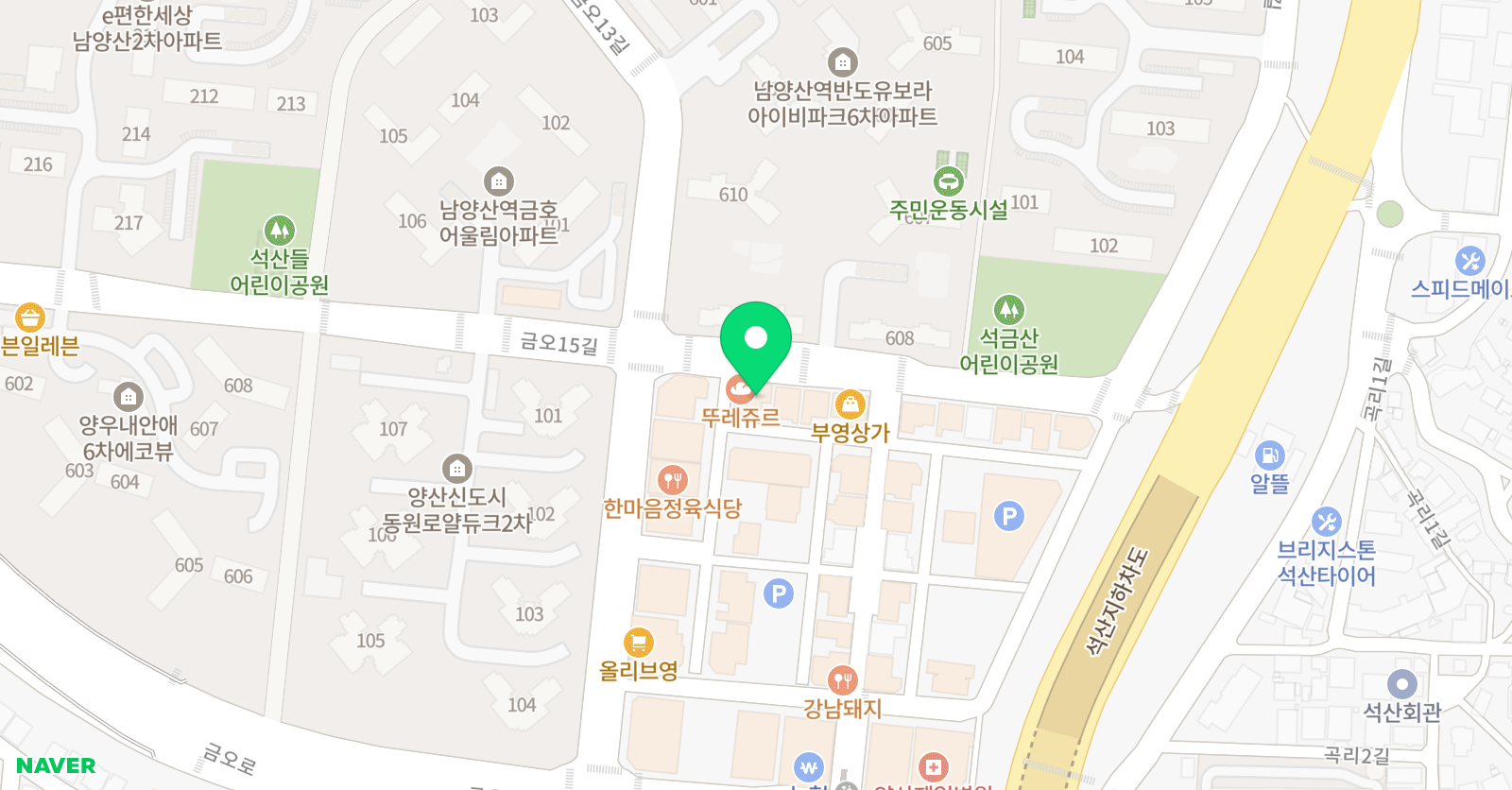 뮤엠영어 에이블어학원 위치