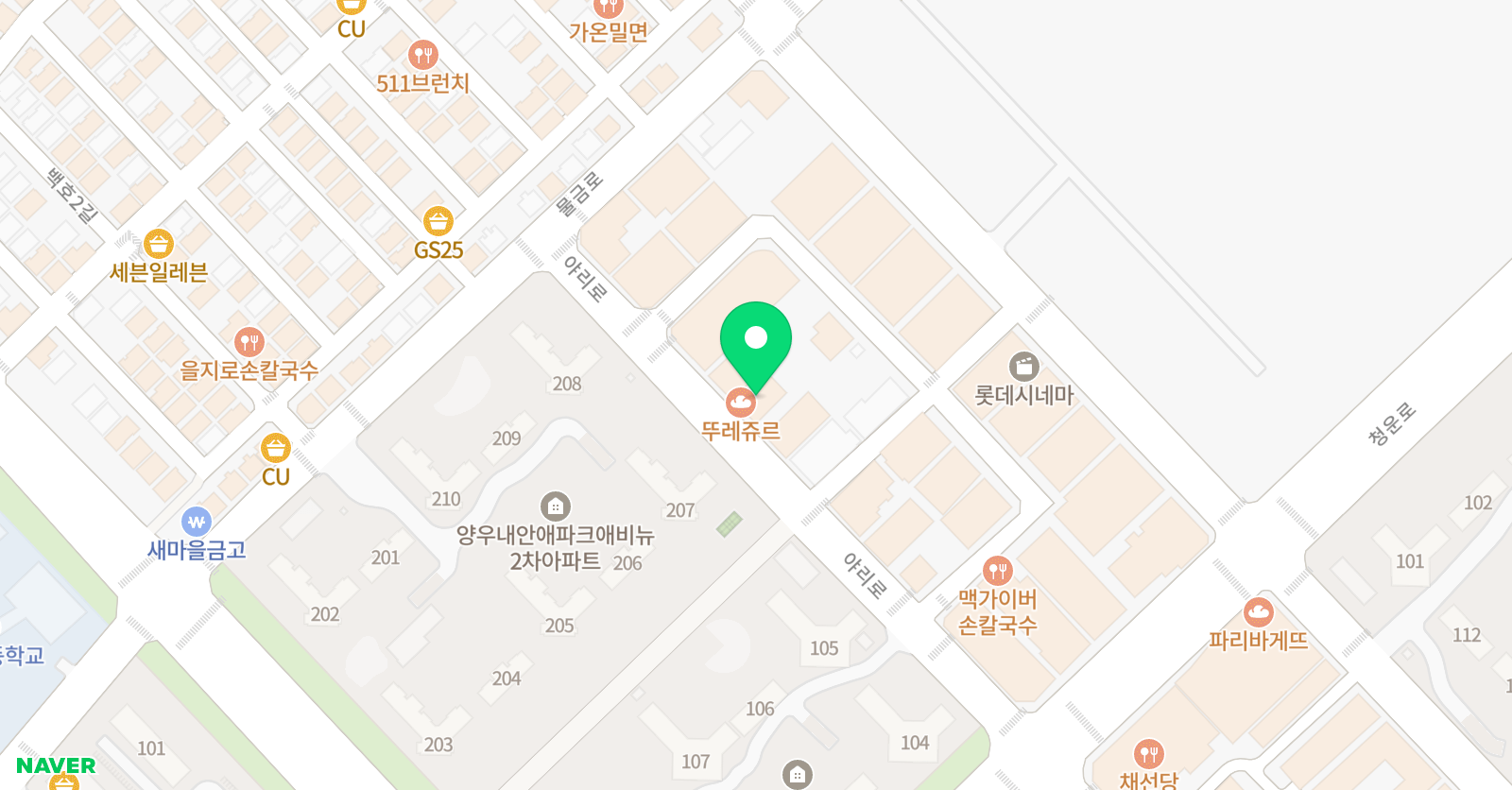 루틴수학학원 위치
