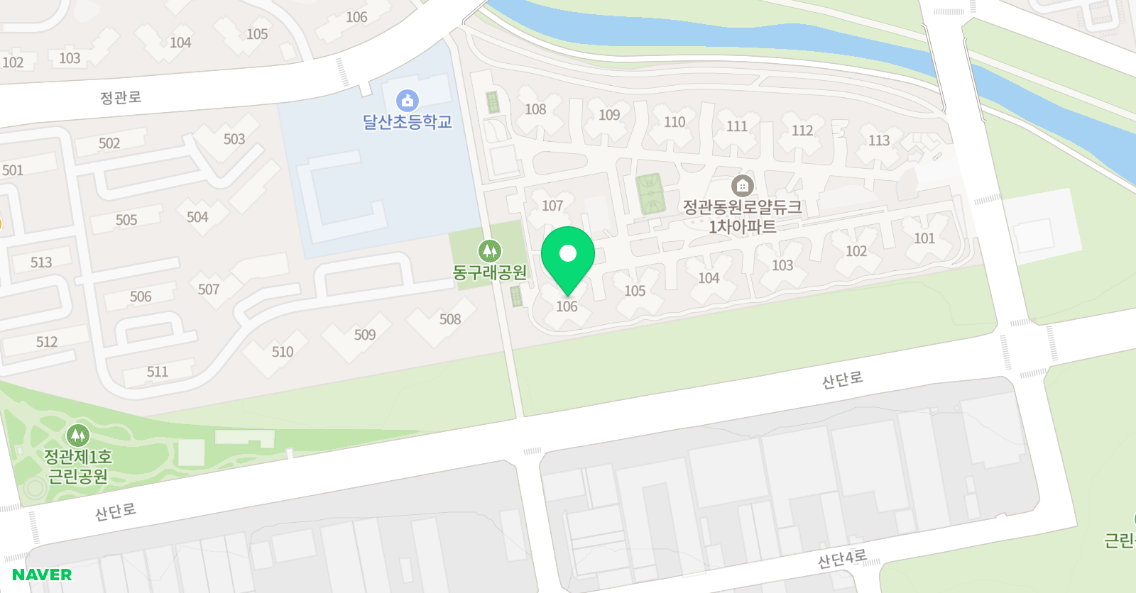 홈런스마트클래스 정관동원1차점 위치