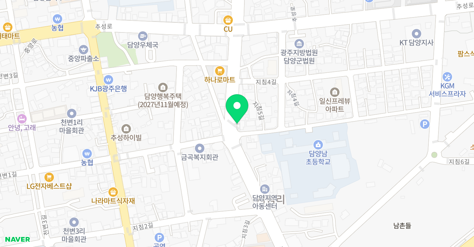 즐거운 피아노&스카이 영수학원 위치