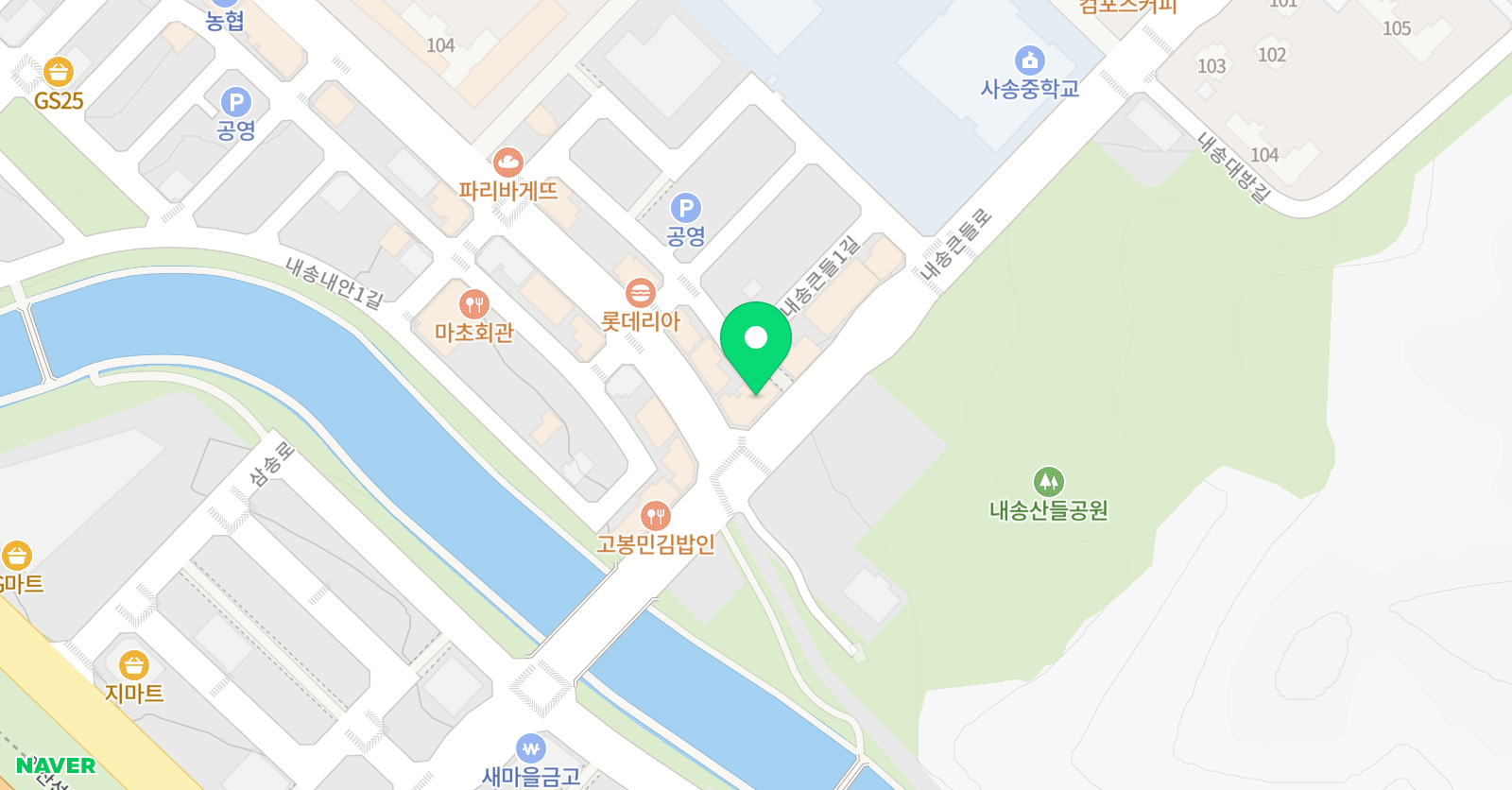 윤선생우리집앞 영어교실 사송 영어교습소 위치